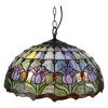 Lucinda Tulip Tiffany Style Stained Glass Pendant Light