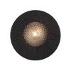 Varon IP44 Glass & Travertine Vanity / Wall Light, Black / Smoke Tear