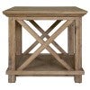 Creighton Acacia Timber Square Lamp Table