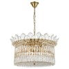 Virell Crystal Glass Pendant Light, Large, Gold