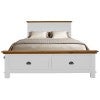 Berryhill Pine Timber Bed with End Drawers, King