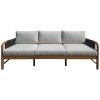 Aliston Acacia Timber & Rope Outdoor Sofa, 3 Seater