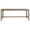 Walmer Eucalyptus Timber Outdoor Trestle Bar Table, 240cm