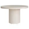 Summora Concrete Round Outdoor Dining Table, 120cm
