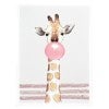 Bubble Gum Giraffe Portrait