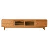 Noro American Cherrywood Sliding Door TV Unit, 210cm