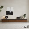 Travertine / Walnut