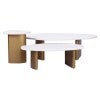 White Marble / Antique Gold