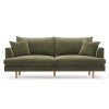 Byron Fabric Sofa, 3 Seater, Wattle Green