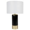 White / Black / Brass