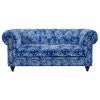 Blue Morocco Velvet Fabric