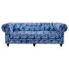 Blue Morocco Velvet Fabric