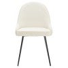 Dane Commercial Grade Waterproof Boucle Fabric Dining Chair, Cream