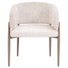 Daphne Chenille Fabric & Metal Armchair