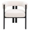 Eloise Boucle Fabric & Metal Armchair