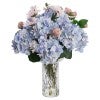Loretta Artificial Hydrangea & Rose Arrangement in Vase, 60cm
