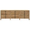 Printmakers Recycled Pine Timber 9 Drawer 206cm TV Unit