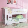 Yoyo Low Bunk Bed, Single, White