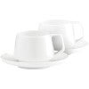 Marc Newson by Noritake Set of 2 Fine Bone China Espresso Cup and Saucer Sets