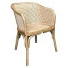 Maron Timber & Rattan Tub Chair, Natural