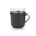 Brabantia Make & Take Soup Mug, Dark Grey