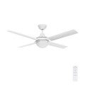 Cairns Indoor / Outdoor DC Ceiling Fan with Light, 132cm/52'', Matt White