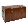 Daterro Leather Treasure Box, Tan