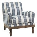 Hampshire Winchester Wool Fabric Armchair, Ocean Stripe
