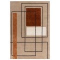 Asiatic Reef Outline Hand Tufted Designer Wool Rug, 120x170cm, Terracotta