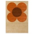 Orla Kiely Flower Placement Hand Tufted Designer Wool Rug, 180x120cm