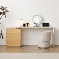 Kiro American White Oak 3 Drawer Configurable Dressing Table, 150-193cm