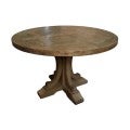 Ronde Reclaimed Elm Timber Round Dining Table, 120cm, Natural