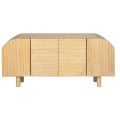 Casa Timber & Rattan 4 Door Buffet Table, 180cm