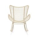 Claymont Rope & Metal Outdoor Rocking Chair, Beige