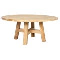 Sheraton Timber Round Coffee Table, 100cm, Rustic Pine
