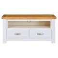 Hartley Acacia Timber 2 Drawer TV Unit, 120cm