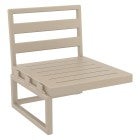 Siesta Mykonos Outdoor Coffee Table, 130cm, Taupe