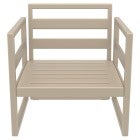 Siesta Mykonos Outdoor Coffee Table, 130cm, Taupe