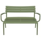 Siesta Paris Commercial Grade Outdoor Coffee Table, 90cm, Olive Green