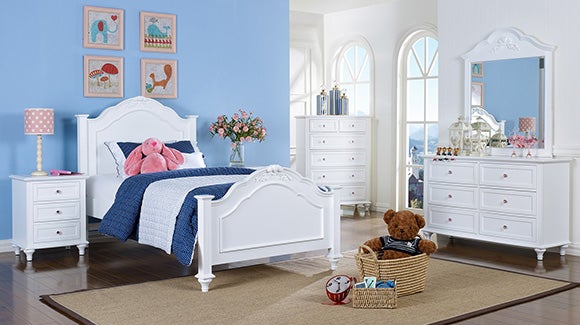 Moana Solid Timber white Kids Bedroom set