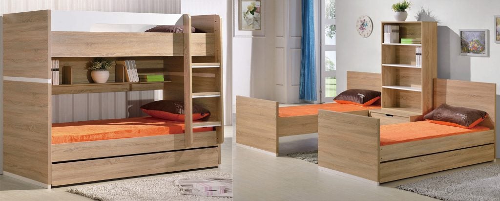 Magic Bunk Bed with Trundle, Single