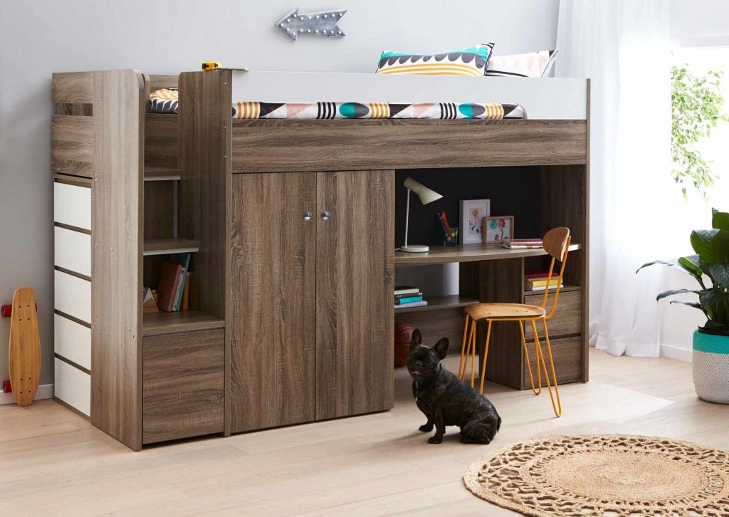 Quantum Cabin Bed with Slim Tallboy, King Single