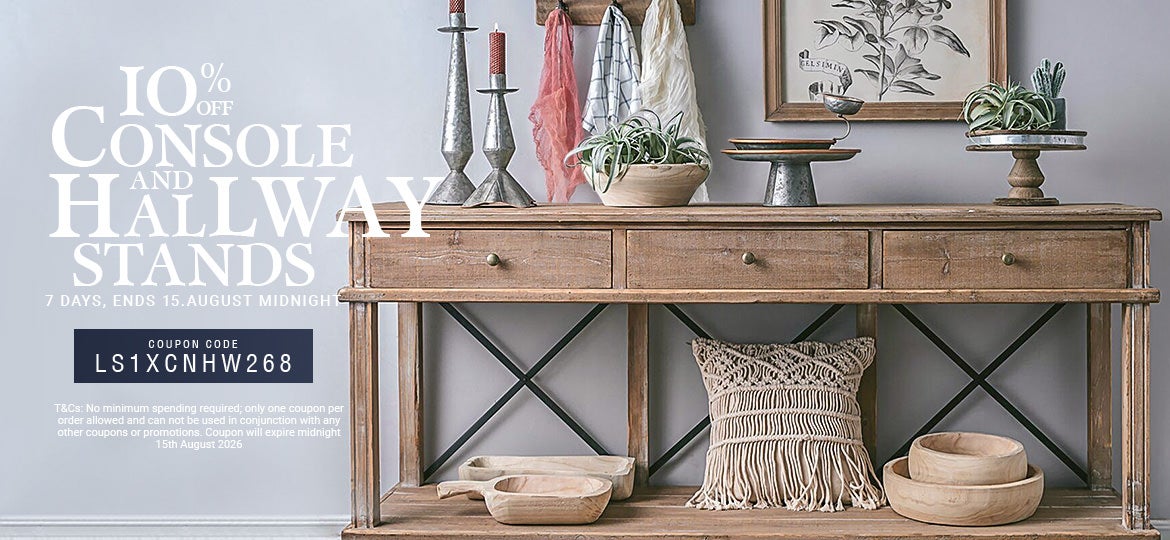 10% Off Console & Hallway Stand