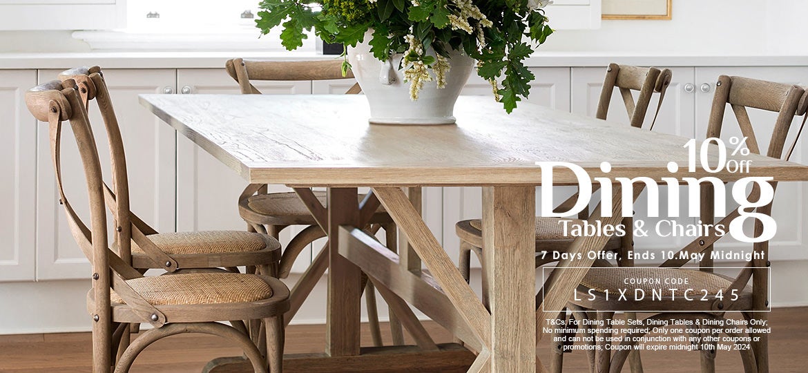 10% Off Dining Tables & Chairs