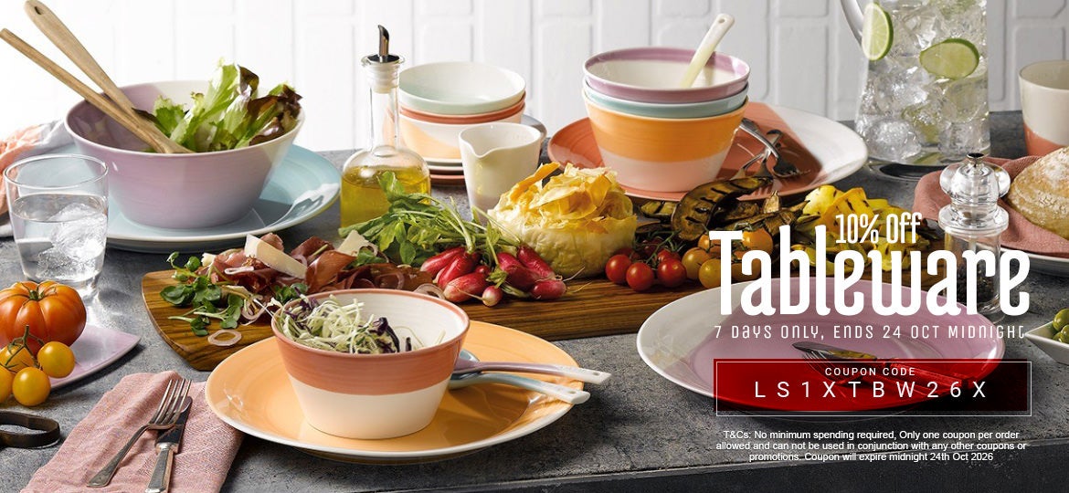 10% Off Tableware
