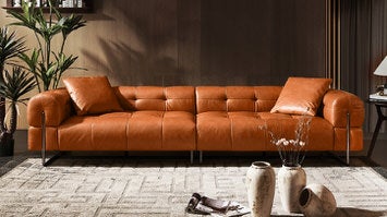 TOP GRAIN LEATHER SOFAS
